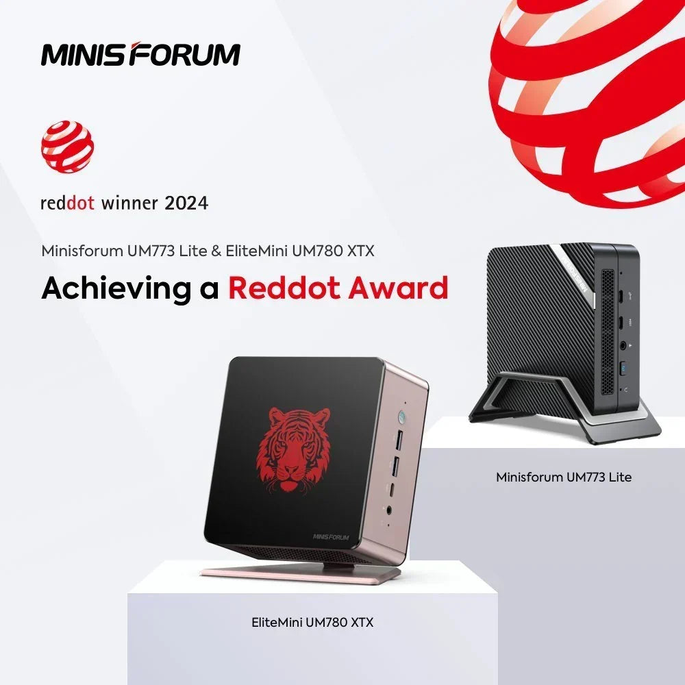 MINISFORUM Red Dot Award 2024: UM780 XTX ja UM773 Lite