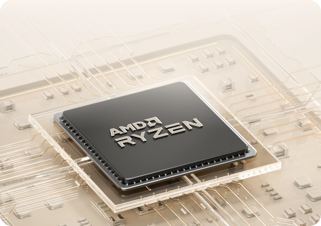 Illustratie van een AMD Ryzen 7-processor