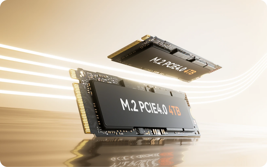 Illustratie van M.2 PCIe NVMe-opslag